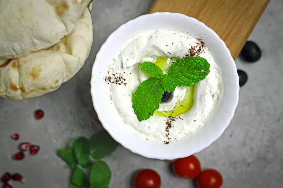 Yogur griego casero filtrado cremoso
