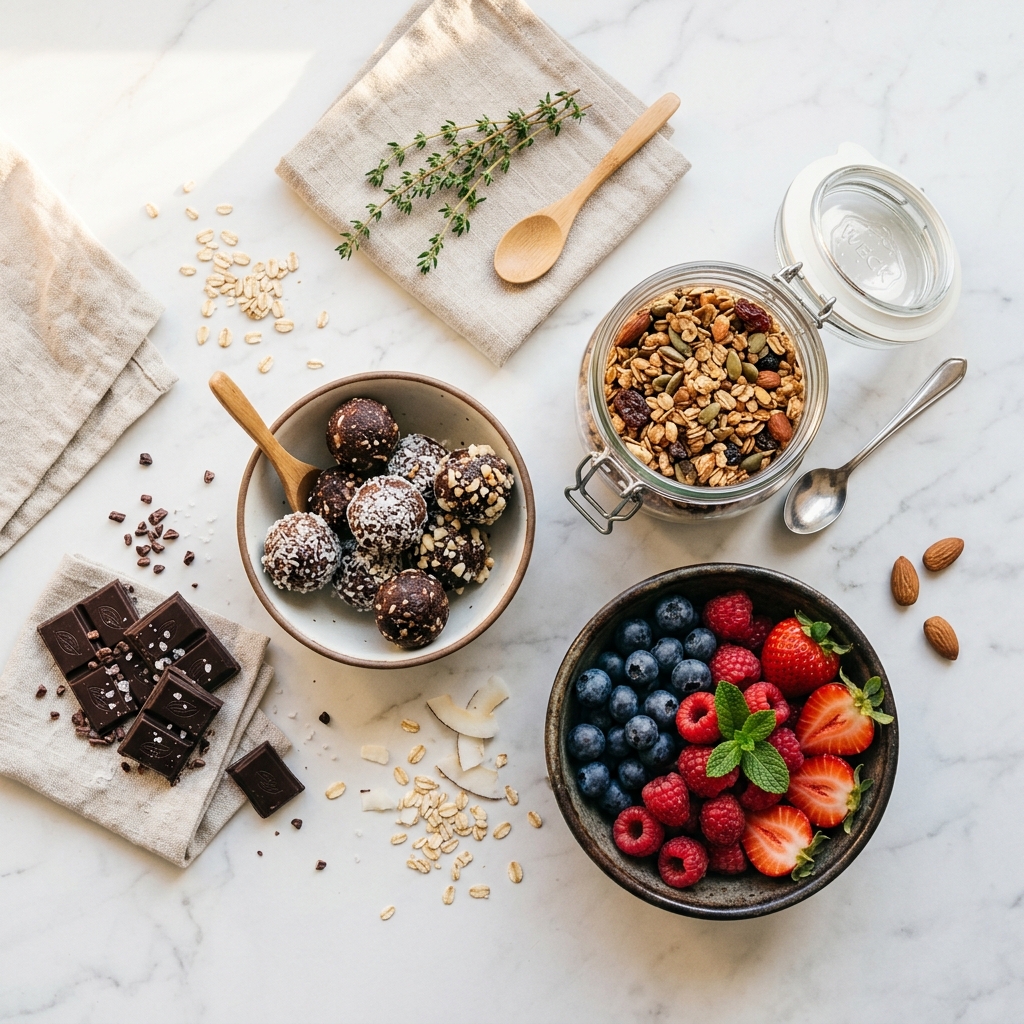 Postres, snacks y aderezos saludables